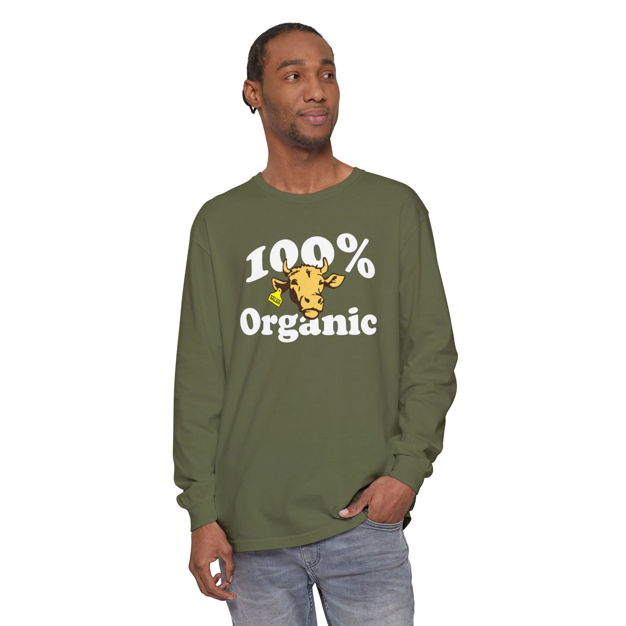 100% Santa Cruz Paleo. Cotton Long Sleeve baggy vibes t-shirt - Image 6