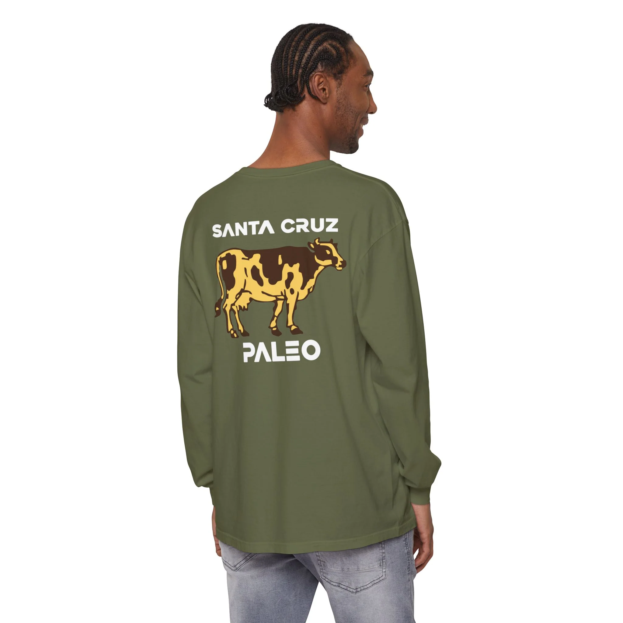 100% Santa Cruz Paleo. Cotton Long Sleeve baggy vibes t-shirt - Image 7