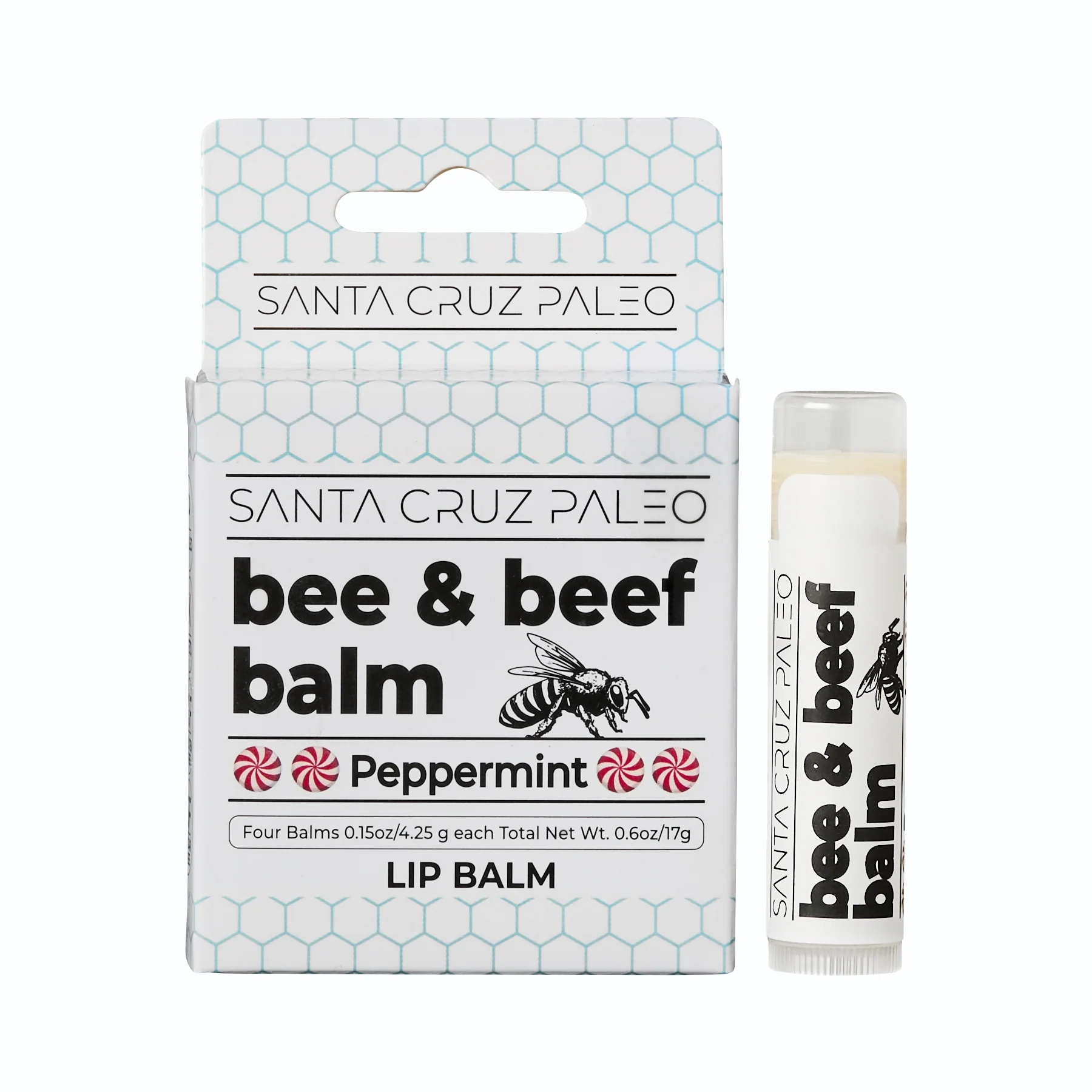 Bee & Beef Balm - Peppermint (4 Pack) - Image 4