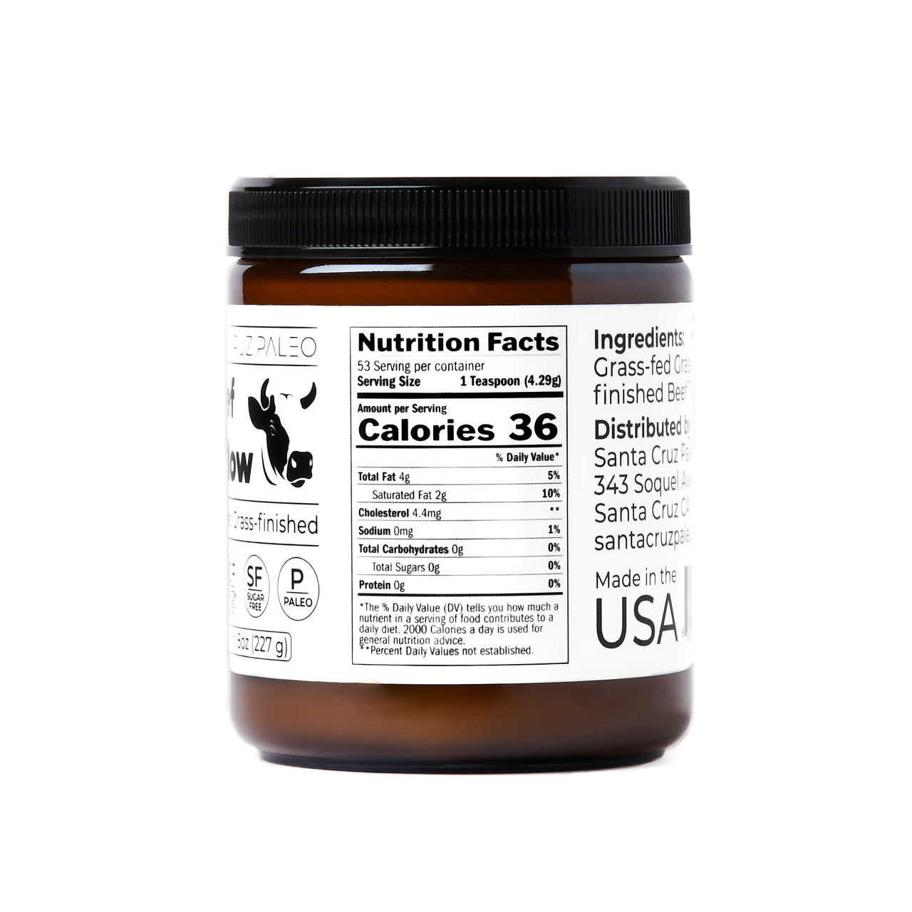 Santa Cruz Paleo Beef Tallow | Grass-Fed | Grass-Finished | Cooking | Skin Care - Image 4