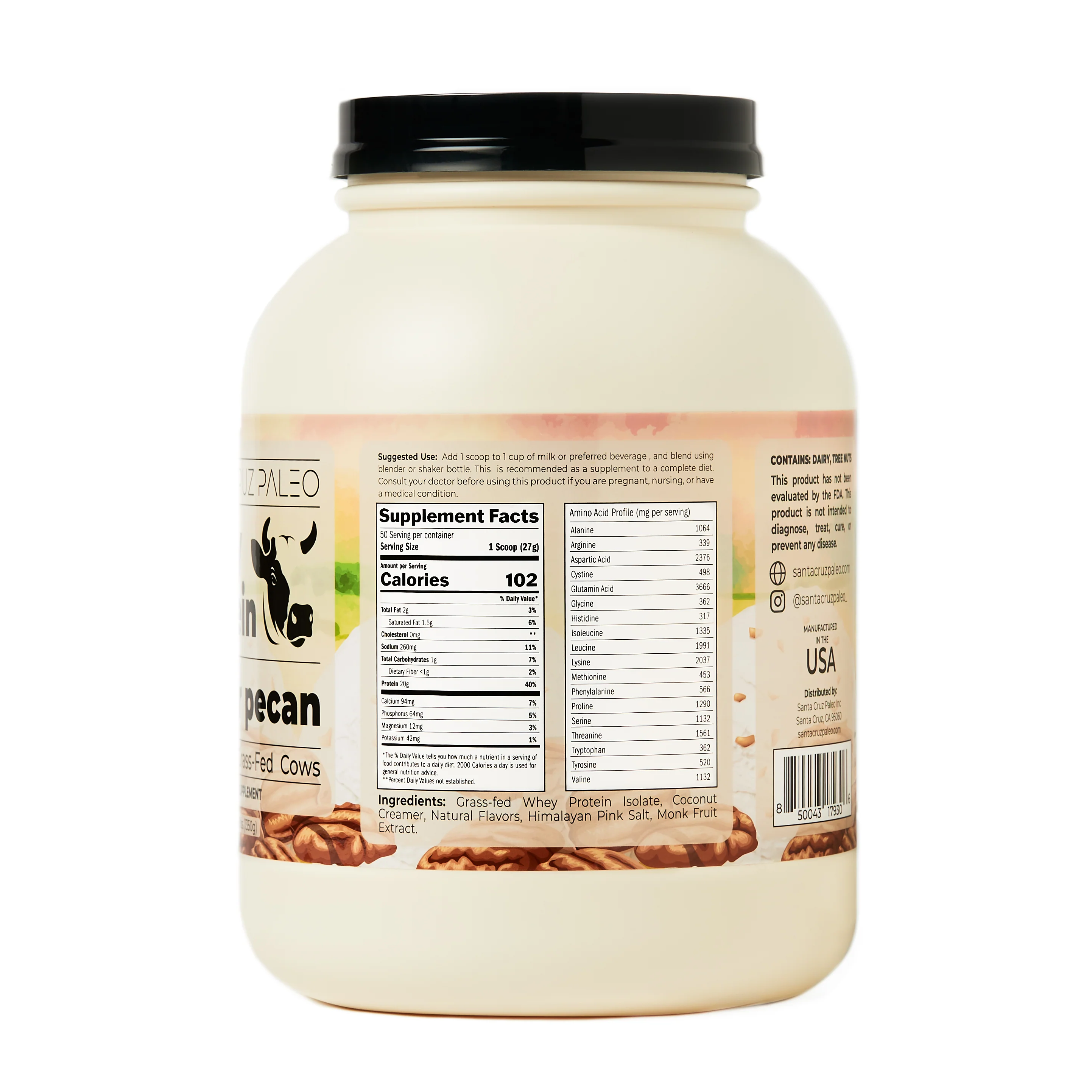 Butter Pecan Whey Protein Tub - Image 3