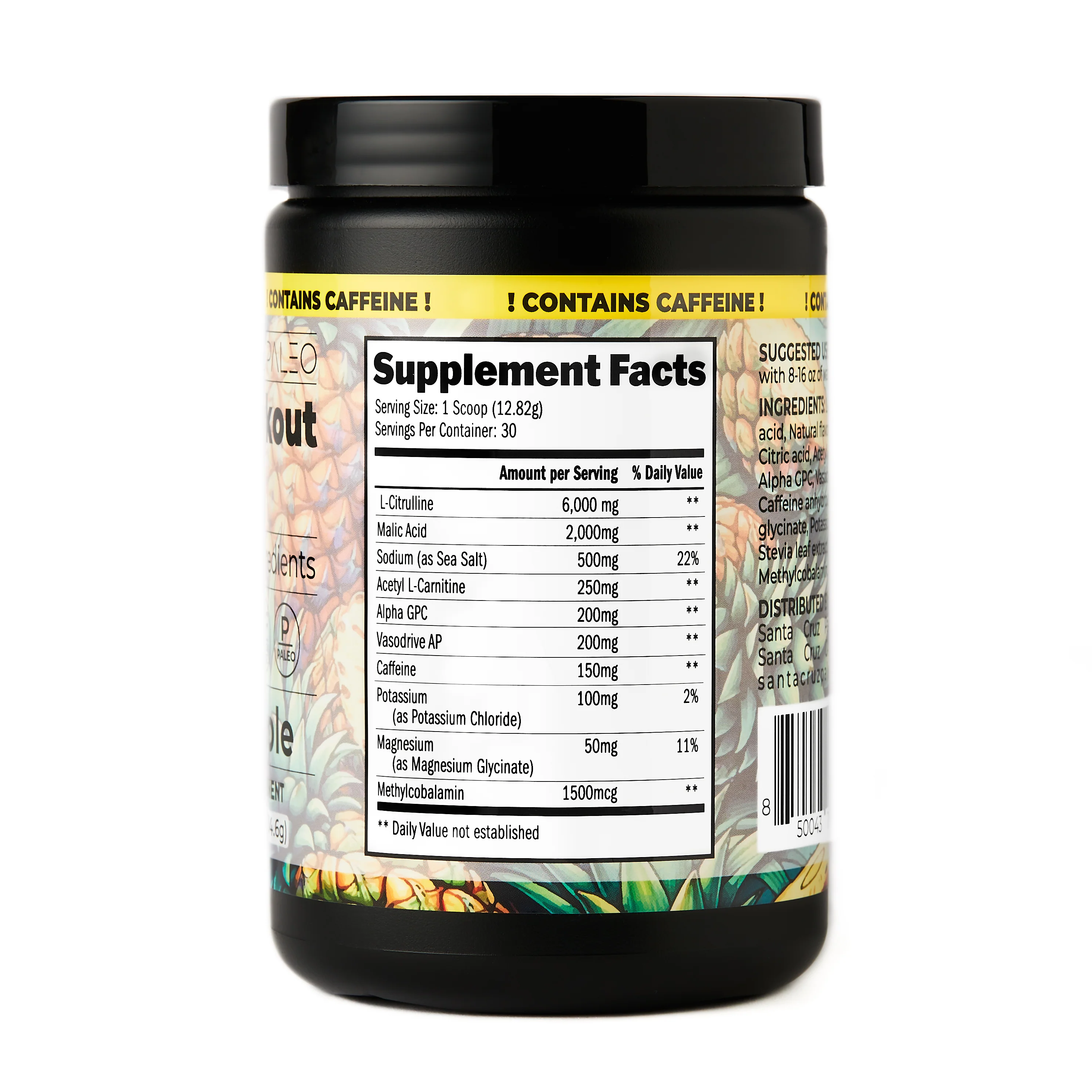 CAFFEINATED Pineapple Pre-Workout Powder - Image 3