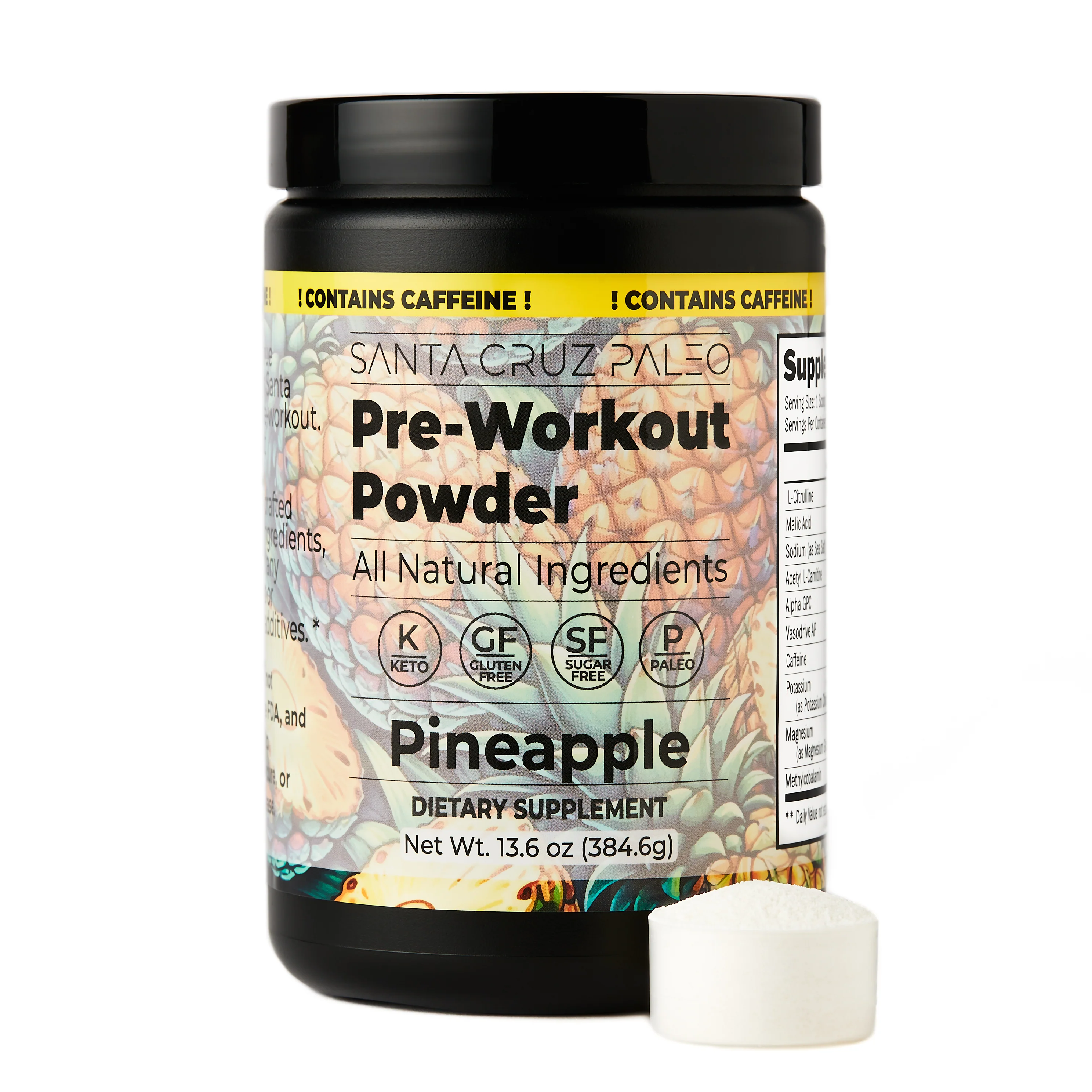 CAFFEINATED Pineapple Pre-Workout Powder - Image 5