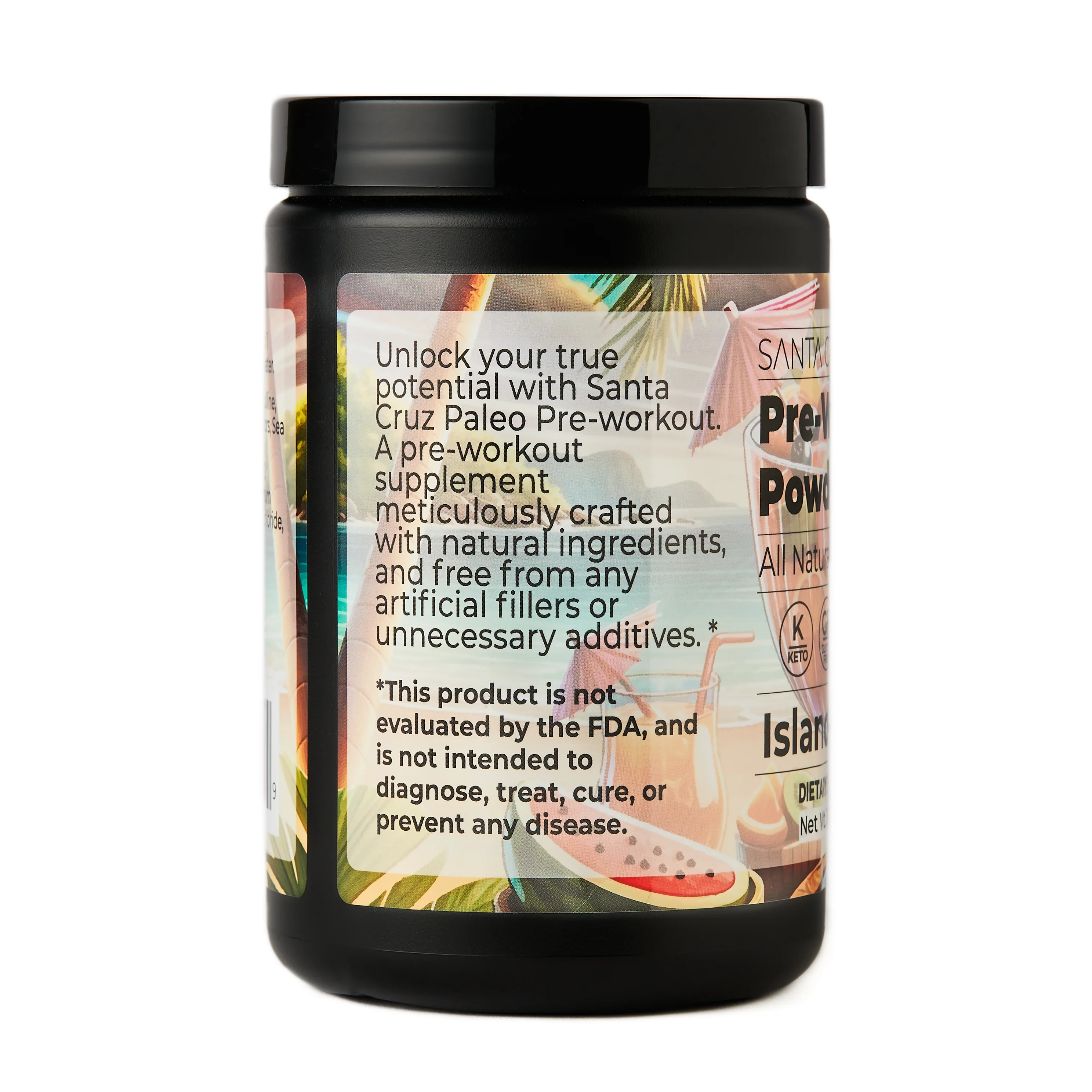 Santa Cruz Paleo Pre-Workout Powder | Non-Caffeinated | 30 Servings | All-Natural | Zero Artificial Additives - Image 4