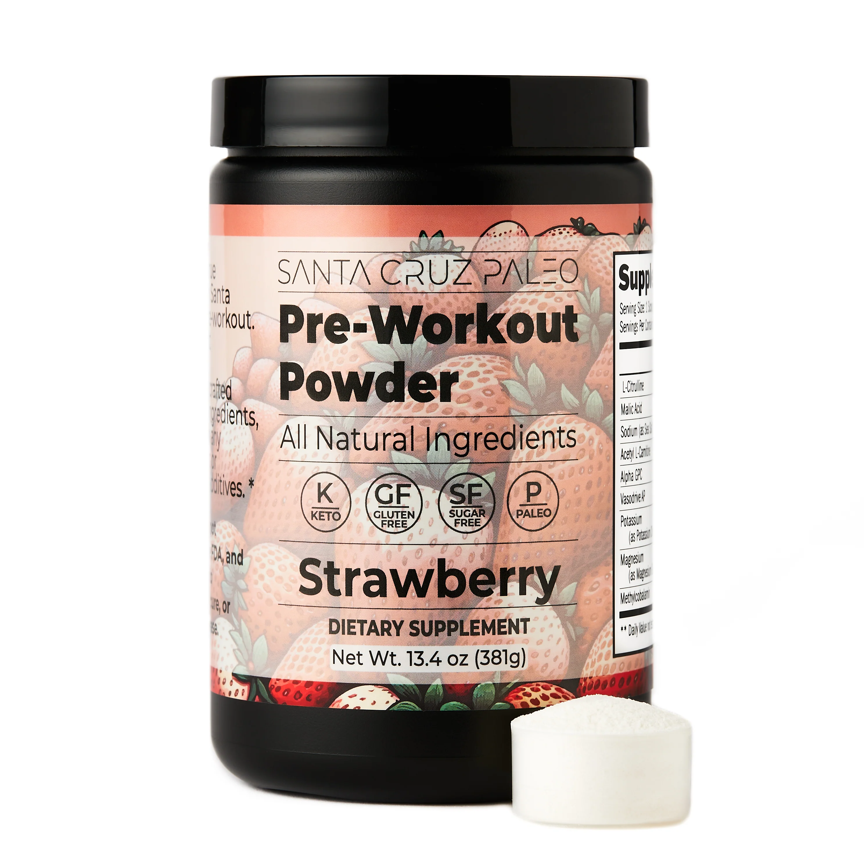 Santa Cruz Paleo Pre-Workout Powder | Non-Caffeinated | 30 Servings | All-Natural | Zero Artificial Additives - Image 6