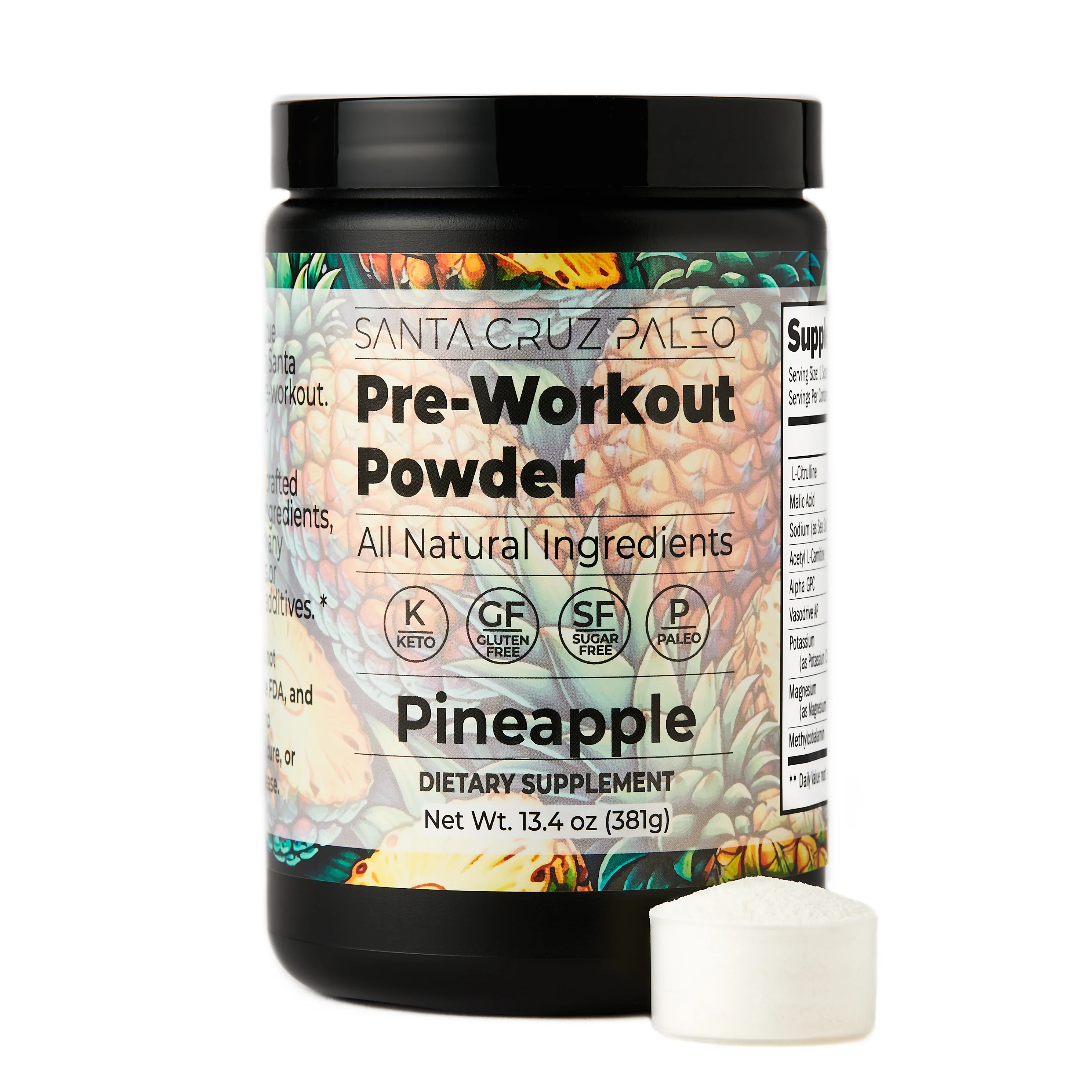 Santa Cruz Paleo Pre-Workout Powder | Non-Caffeinated | 30 Servings | All-Natural | Zero Artificial Additives - Image 7