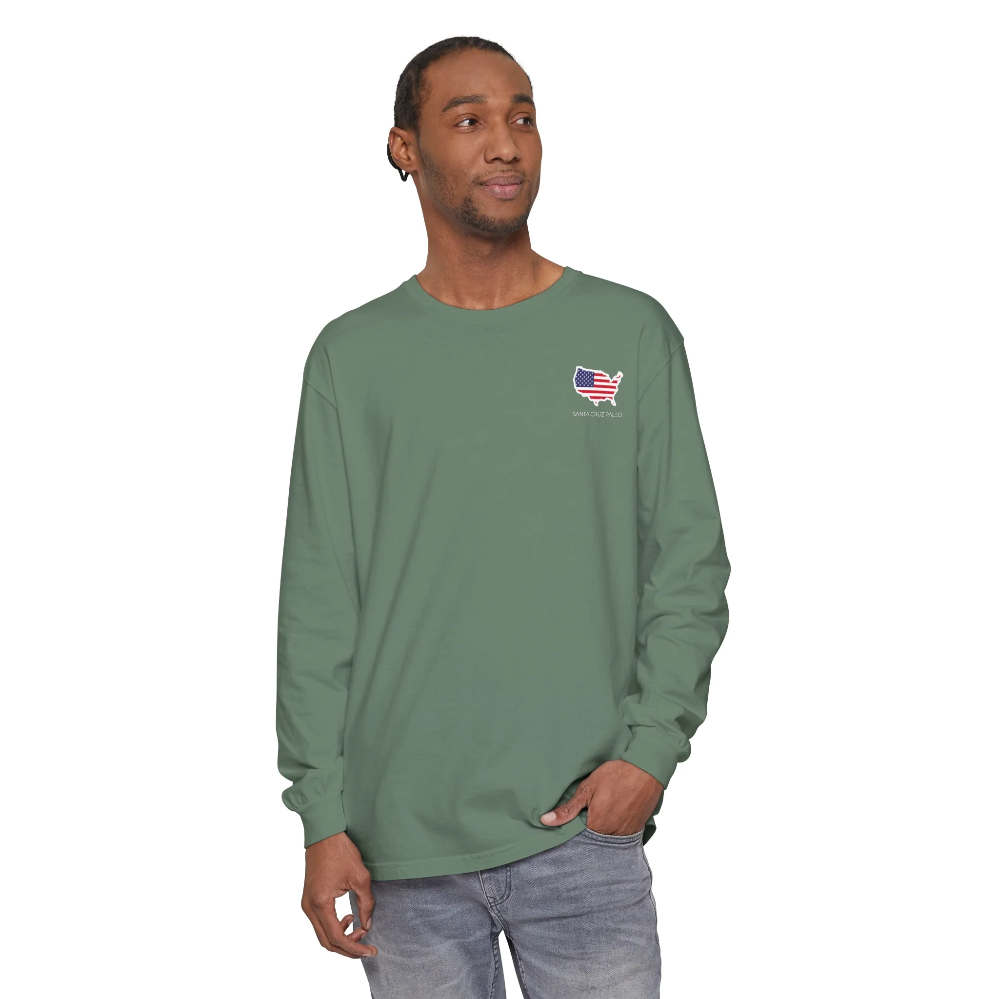 Long Sleeve Make America Healthy Cotton T-Shirt Baggy Vibes - Image 10