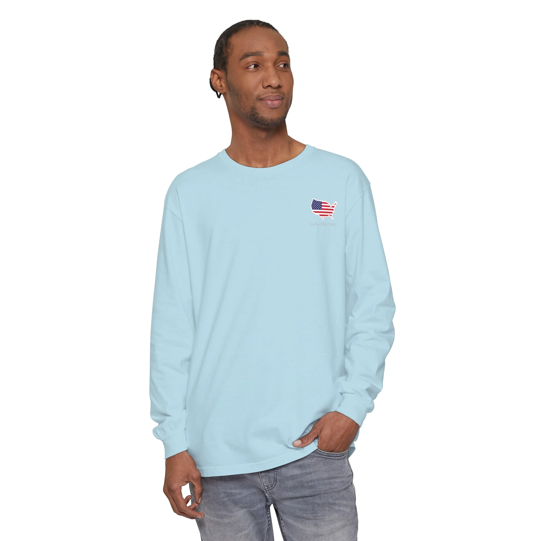 Long Sleeve Make America Healthy Cotton T-Shirt Baggy Vibes - Image 13