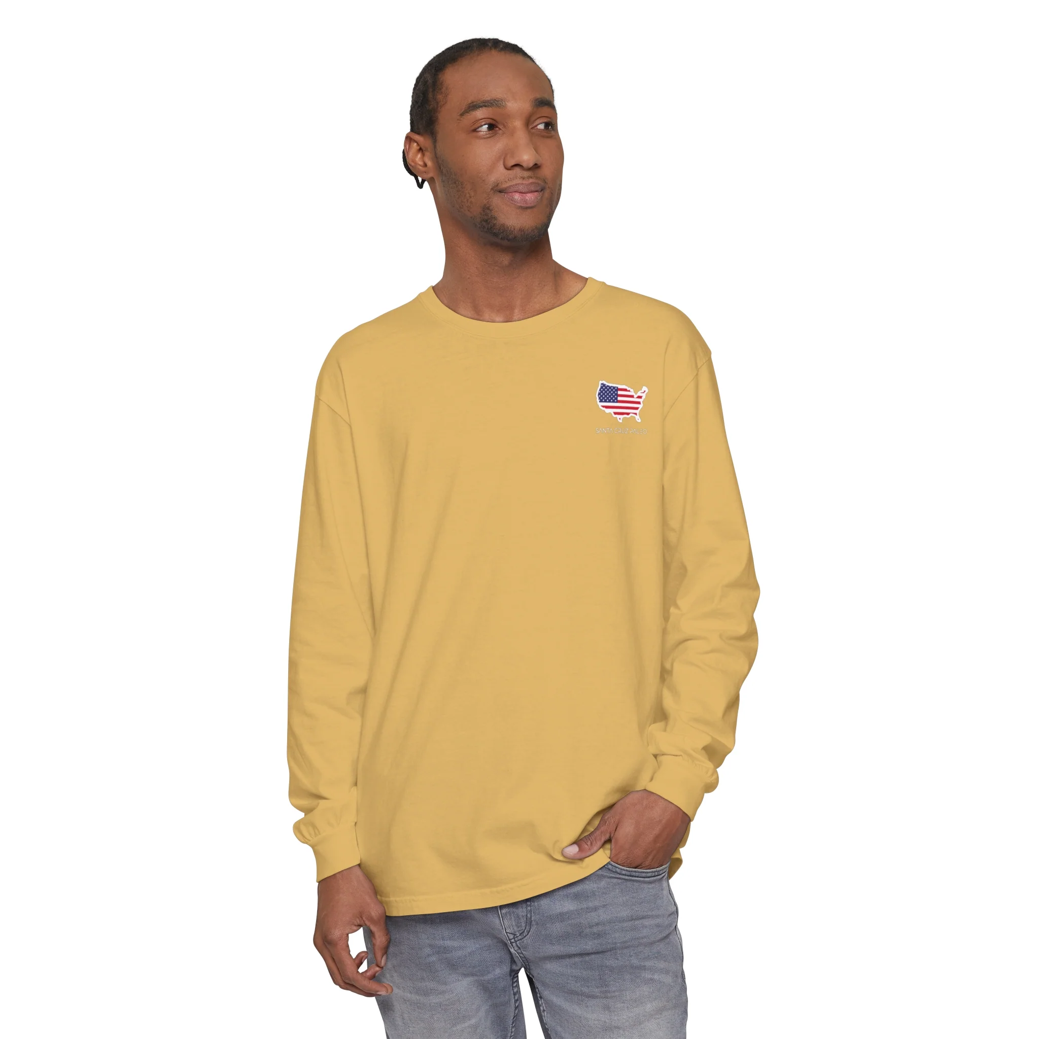 Long Sleeve Make America Healthy Cotton T-Shirt Baggy Vibes - Image 19