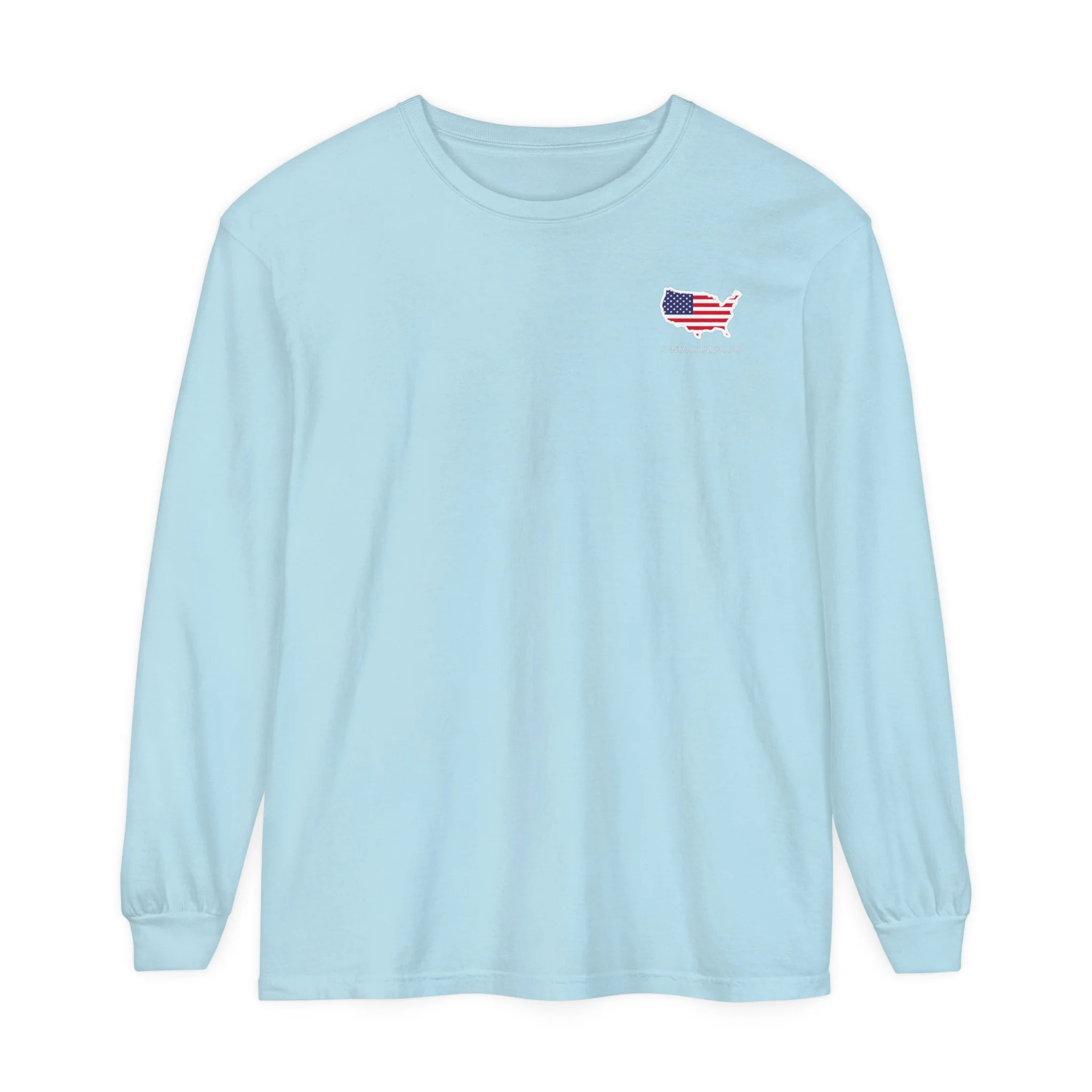 Long Sleeve Make America Healthy Cotton T-Shirt Baggy Vibes - Image 3