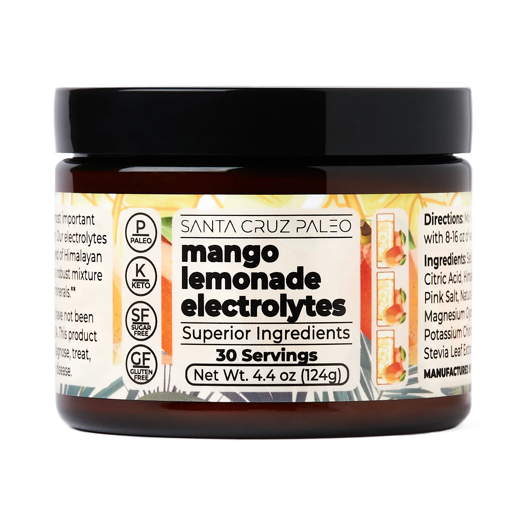 Santa Cruz Paleo Electrolyte Tub | All-Natural | Sodium Potassium Magnesium | Flavors | Hydration - Image 17