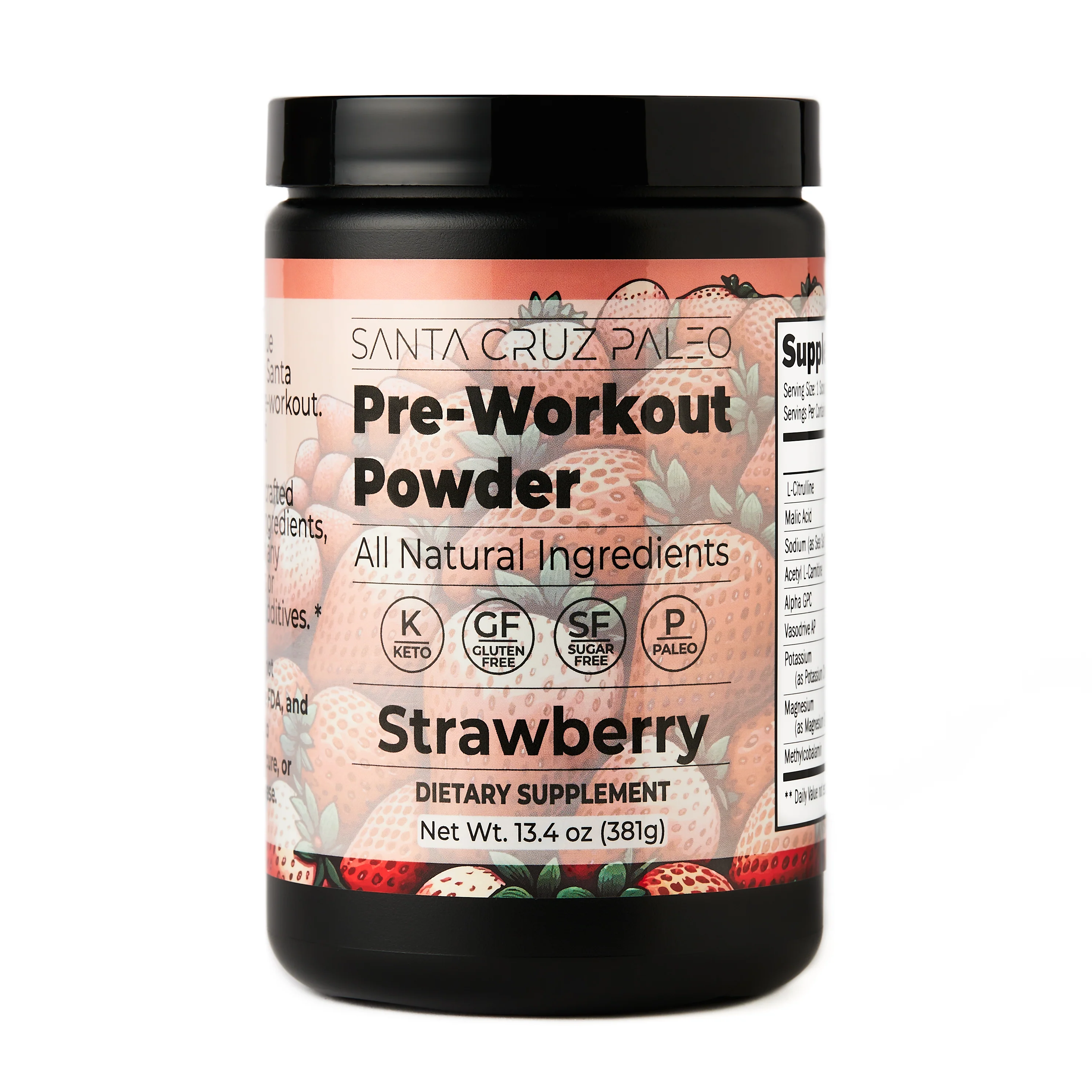 Strawberry Pre-Workout Powder - Image 3