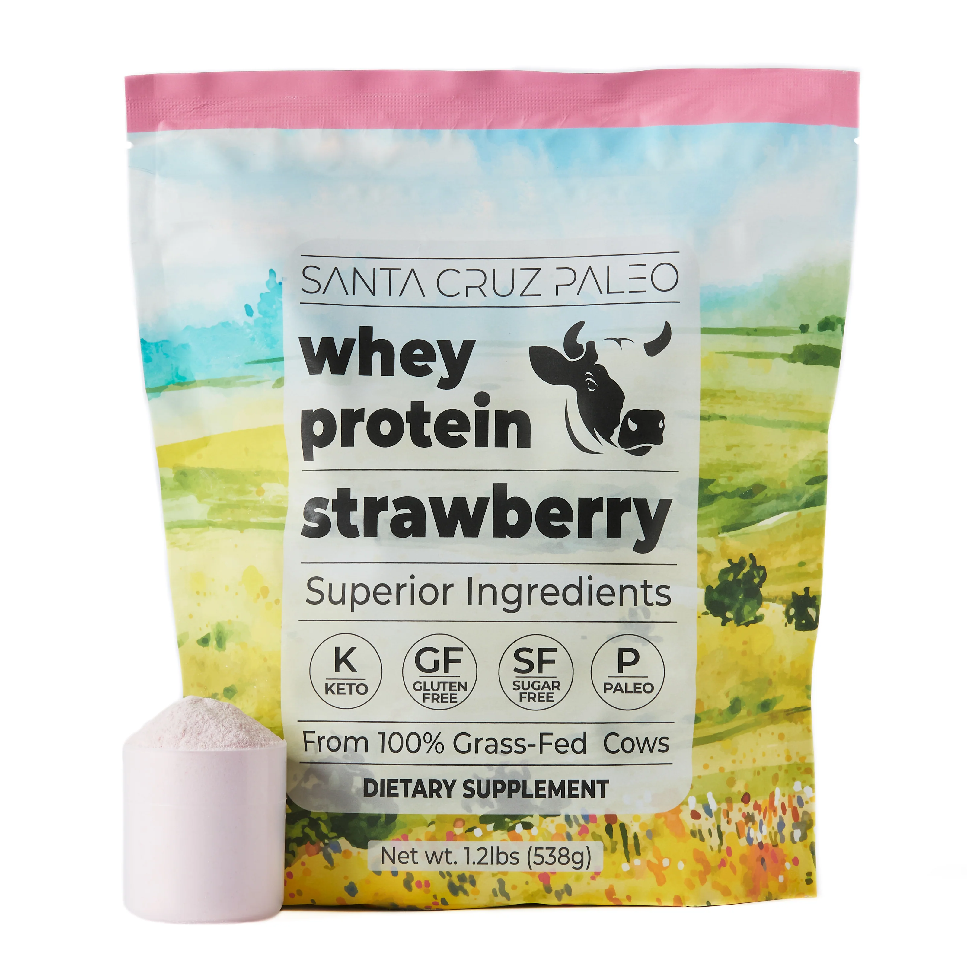 Santa Cruz Paleo Grass-Fed Whey Protein Bag | All-Natural | Zero Artificial Additives |  Amino Acids - Image 6